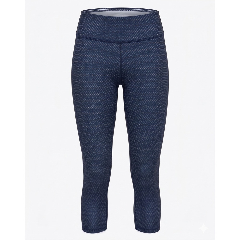 Splits59 x FlyFeet Running Navy Chevron Herringbone Activewear Leggings Size M